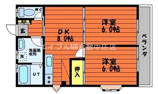 グリンハイツ　Ｂ棟の物件間取画像